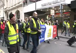 رفتار خشن پلیس فرانسه با معترضان جلیقه زرد + فیلم