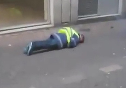 رفتار خشن پلیس فرانسه با معترضان جلیقه زرد + فیلم