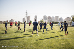 تمرین و مراسم بدرقه تیم فوتبال دختران نوجوان اعزامی به مسابقات آسیایی تاجیکستان
