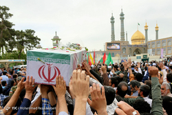 تشییع شهید مدافع حرم مجید قربانخانی در مشهد