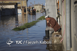 نمایی دیگر از گمیشان سیل زده