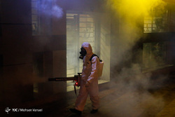 رونمایی از تجهیزات ضدغفونی آتش نشانی
