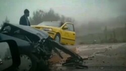 تصادف وحشتناک کامیون با خودرو سواری در یک خیابان + فیلم