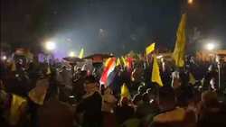 تجمع مردم عراق برای برگزاری بزرگداشت شهدای گرانقدر مقاومت + فیلم