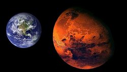 رقص زیبای زمین و مریخ به دور خورشید + فیلم