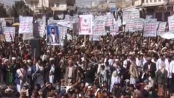 لحظه انهدام پهپاد CH۴ عربستان سعودی توسط یمنی‌ها در آسمان مأرب + فیلم