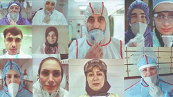 شب قدر در کنار بیماران کرونایی بیمارستان امام خمینی (ره) + فیلم