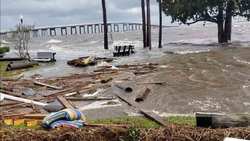 تصاویری از خسارات طوفان دلتا در آمریکا