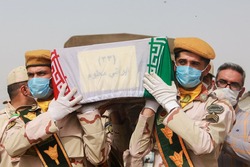 مراسم تبادل و استقبال از ۲۰ شهید تازه تفحص شده جنگ تحمیلی در مرز شلمچه