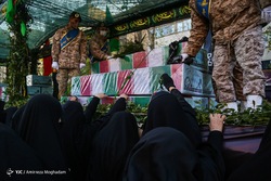 مراسم تشییع پیکر ۱۵۰ شهید گمنام - تهران (۲)