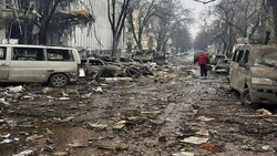 لحظه اصابت موشک اوکراینی به بالگرد روسی در آسمان + فیلم