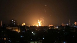بمباران شدید اردوگاه النصیرات در مرکز غزه + فیلم