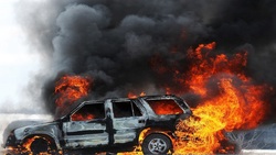آتش‌سوزی مهیب در انگلستان + فیلم