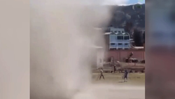 فیلمی از طوفان شن در چین