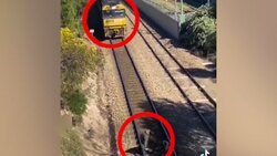 تلاش خسارت بار یک راننده برای پیشی گرفتن از قطار + فیلم