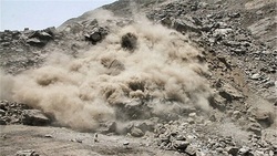 ریزش کوه گنو از نمای نزدیک