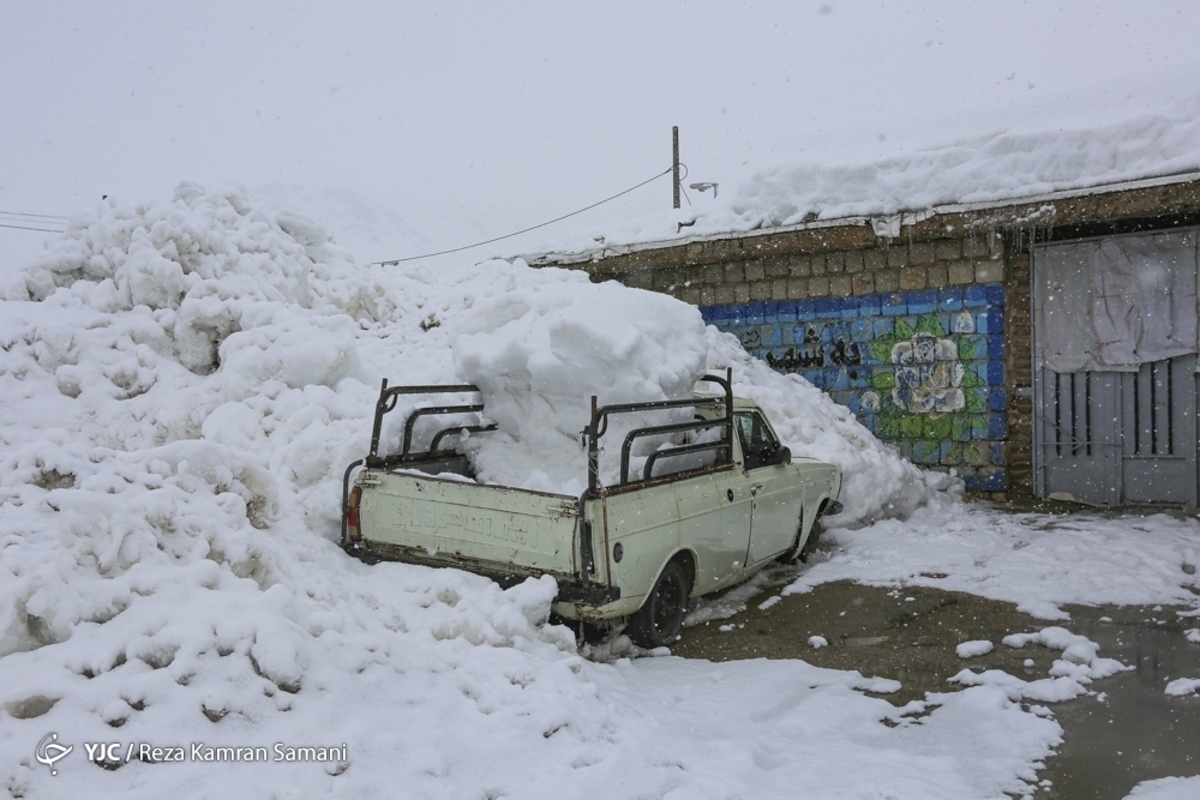 زلزله بارش برف در چهارمحال و بختیاری