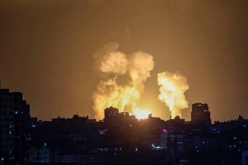 تصویری از حملات دوباره رژیم صهیونیستی به غزه 01