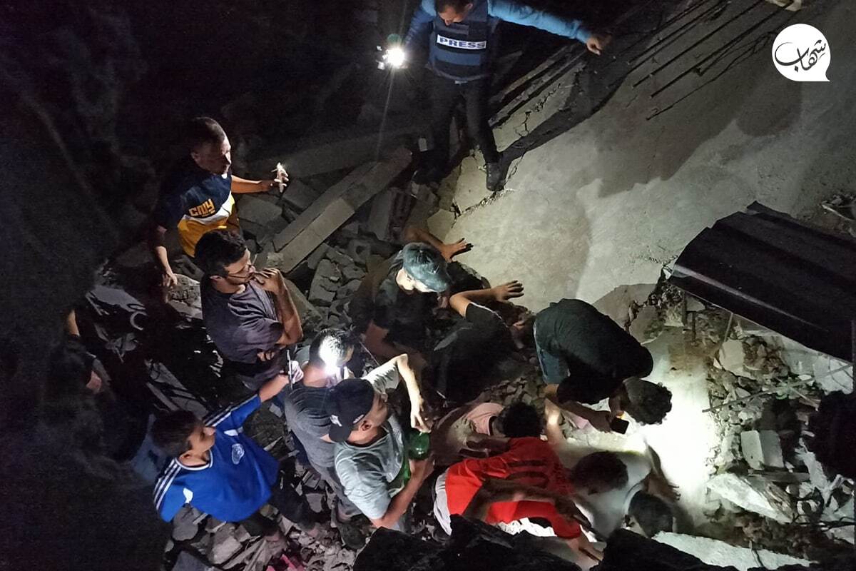 قتل عام فلسطینیان در خانه «احمد المدلل» از رهبران ارشد جهاد اسلامی در رفح در جنوب نوار غزه به دست صهیونیست‌ها 01