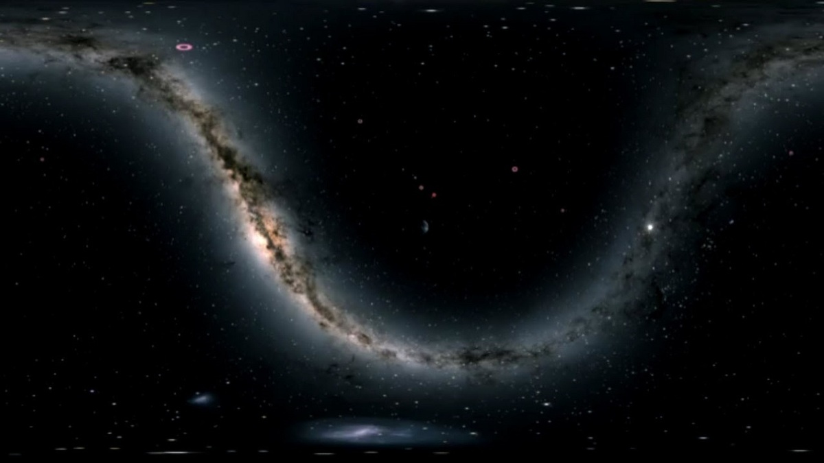 فضا در فاصله ۵۲۰۰ سال نوری از از زمین + فیلم