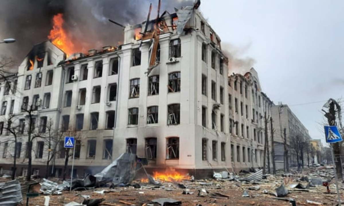 وضعیت انبار مهمات اوکراین پس از انهدام + فیلم