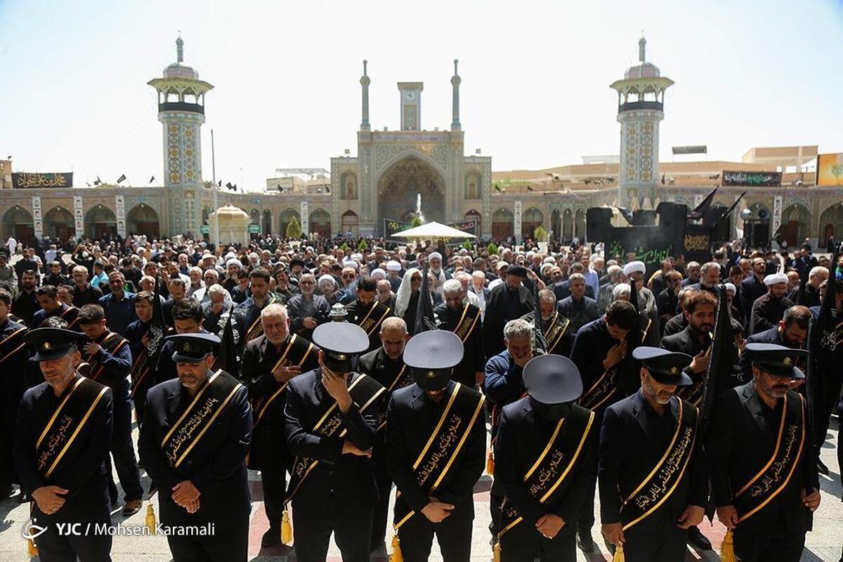 قم در سوگ شهادت امام محمدباقر (ع)