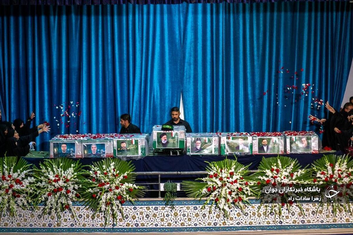 مراسم تشییع پیکر شهید رئیسی و همراهانش در تهران