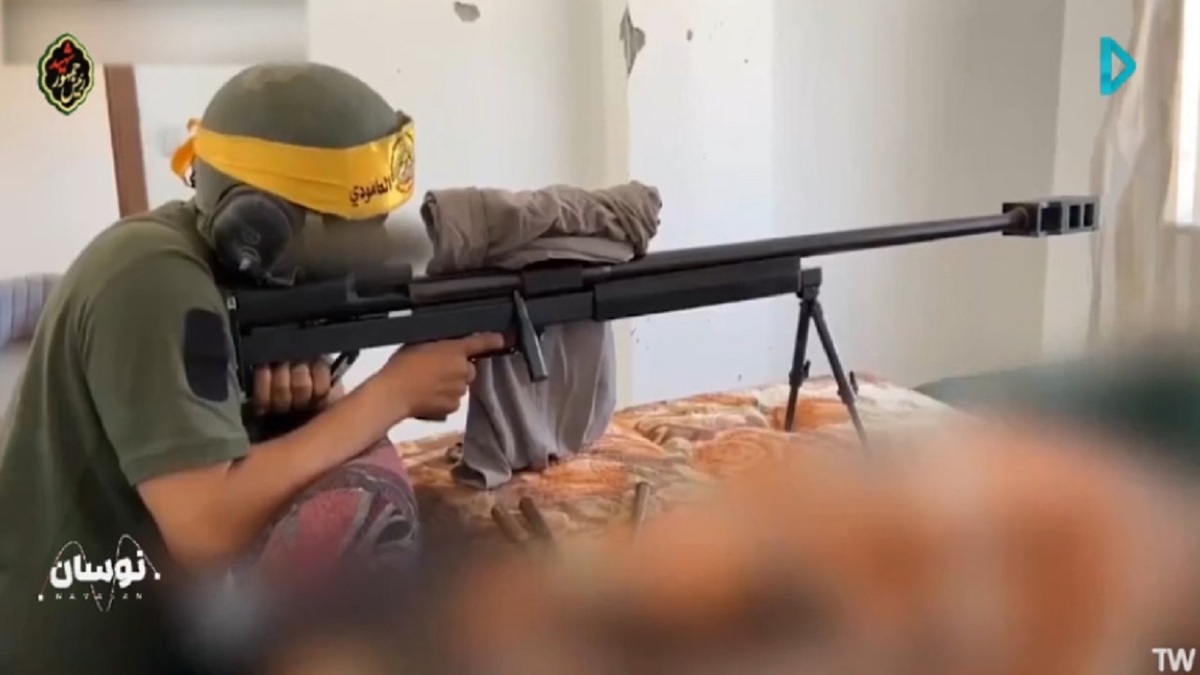 شکار سرنشین تانک اسرائیلی توسط تک تیرانداز فلسطینی + فیلم