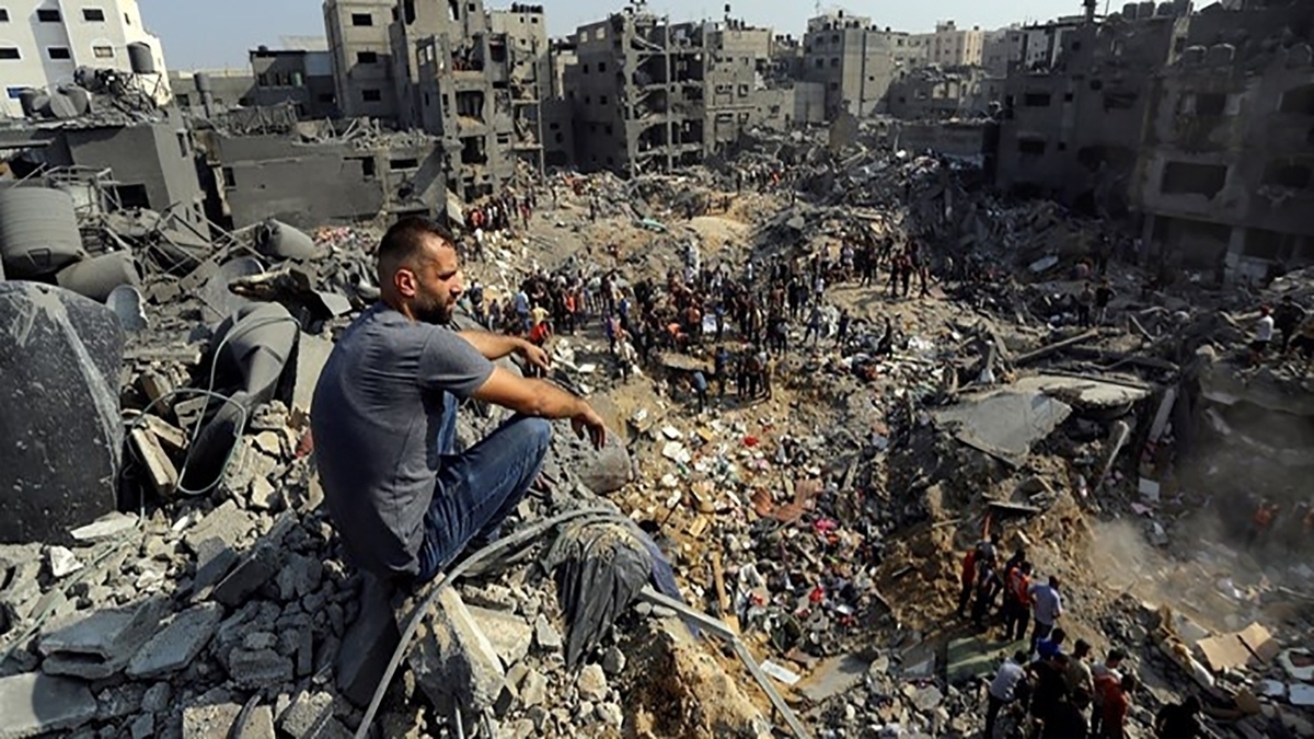 شهر خان یونس قبل و بعد از بمباران اسرائیل + فیلم