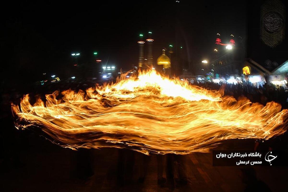 عزاداری شب هشتم موکب عزاداران مسجد حسینیه اعظم زنجان