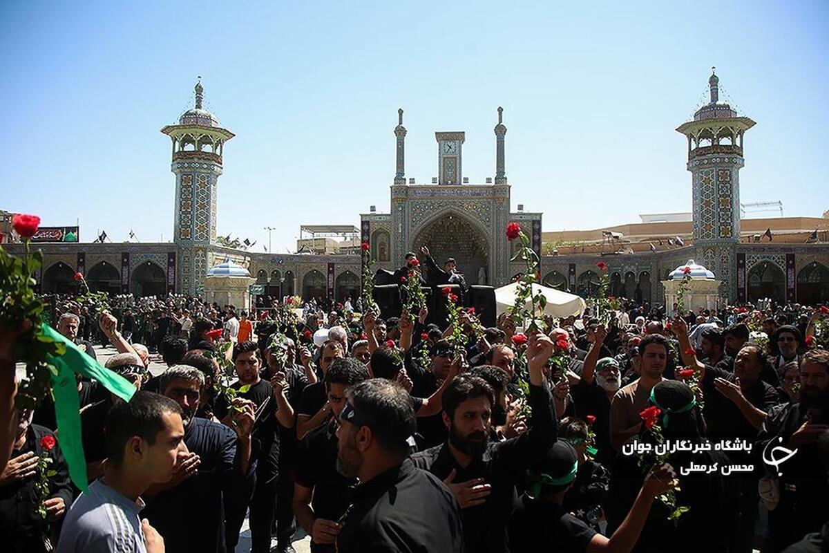 عزاداری مردم قم در سوگ امام حسن عسکری (ع)