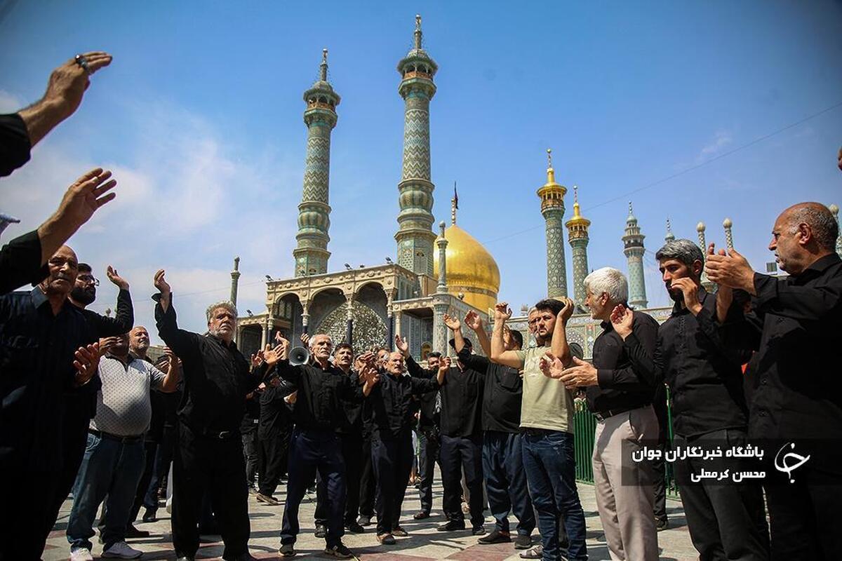 عزاداری مردم قم در سوگ امام حسن عسکری (ع)